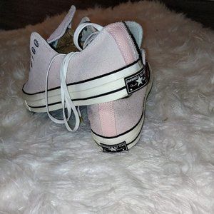 Pink/Salmon Suede Converse Chuck Taylor Low